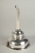 A GEORGE III SILVER WINE FUNNEL. London 1792.