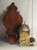 A GOOD 17TH - 18TH CENTURY BRASS LANTERN CLOCK with bell top and single hand. 16ins high, 5.5ins