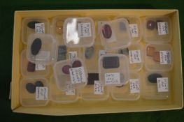 A large quantity of colourful stones.