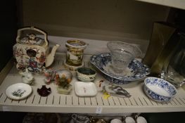 Decorative and household china and glass.