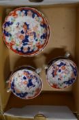 Imari cups and saucers.