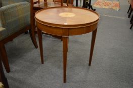 A good inlaid mahogany circular occasional table.