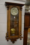 A Victorian Vienna style wall clock.