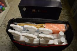 Two cases of car cleaning equipment.