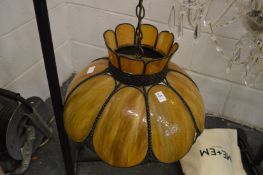 A decorative ceiling light.