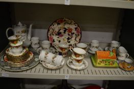 Decorative china to include Royal Albert Old Country Roses.