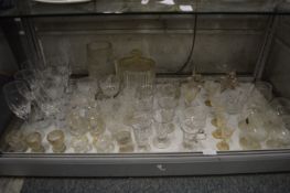 19th century and later cut glassware.