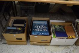 Three boxes of books.