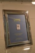 A Carrs silver photograph frame, photo size 7