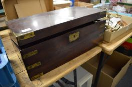 A good Victorian brass bound writing slope.