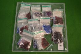 A large quantity of decorative spinels.