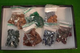 A collection of decorative stones.