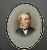 Mid-19th Century English School, portraits of Mr and Mrs Fleming of Liverpool, watercolour on