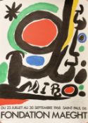 A Foundation Maeght poster for a Miro exhibition 1968, 29