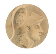 Sarah Troone (circa 1900), 'Minerva', charcoal, 10