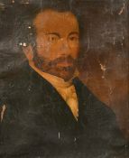 19th Century Continental School, a portrait of a gentleman in formal evening wear, oil on canvas,