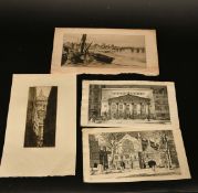 A group of seven etchings and engravings of London subjects, various artists, all unframed (7).