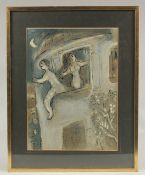 After Marc Chagall, David Saved by Michael, lithograph, published by Mourlot, 13
