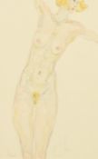Kanwaldeep Singh Kang 'Nicks', (1964-2007), 'Astrid', a study of a female nude, watercolour,