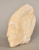 Sally Hersh (1936-2010), Nefertiti, circa 1986, plaster, 7.5
