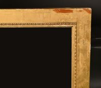 A 19th Century gilded frame of plain design with a beaded slip, rebate size 31