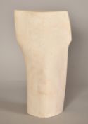 Sally Hersh (1936-2010), male torso, circa 1982, plaster, 13.5