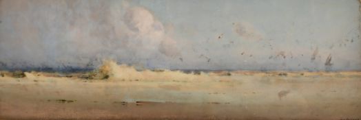 William Barton Thomas (1877-1947), 'Sand, Sea and Sky', watercolour, signed, 9