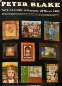 A 1983 laminated Peter Blake poster, 30