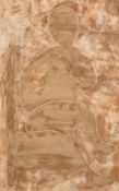 Rose Domb (20th Century), a study of a seated figure, mixed media, signed and dated 1966, 25