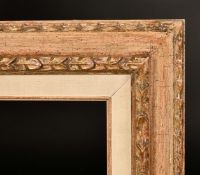 A 20th Century French Carved wood frame, rebate size 22