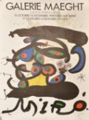 A Galerie Maeght poster for a Miro exhibition, 31.5