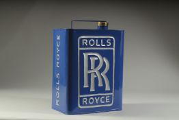 A ROLLS ROYCE BLUE OIL CAN.