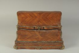 A VERY GOOD 19TH CENTURY FRENCH LOUIS XVITH DESIGN KINGWOOD FOLDING WRITING DESK. Bears label TAHAY,