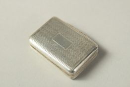 A GEORGIAN SILVER VINEGARETTE. Maker: T. S.