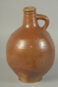 A GOOD LARGE BELLARMINE SALT GLAZED JUG. 11ins high.