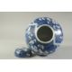 A LARGE CHINESE BLUE AND WHITE PORCELAIN PRUNUS JAR AND COVER, the base with character mark, 29cm - Image 6 of 7