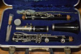 A Boosey and Hawkes cased clarinet.
