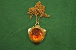 A decorative pendant watch.