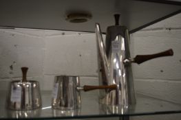 A stylish Italian plated three piece coffee service.