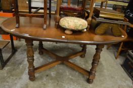 An Ercol extending dining table.