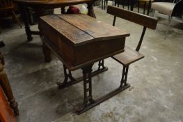 An old school desk.