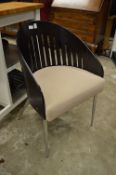 A stylish desk chair.
