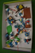 A collection of Smurfs.
