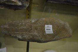 Study of a hand, carved hard stone.