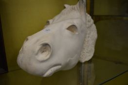 Sally Hersh, 'Equus', head study of a horse, plaster.