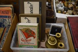 A jigsaw, Cluedo and other items.