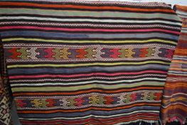 A Kilim carpet, 257cm x 153cm.