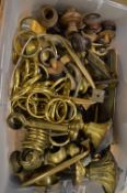 A quantity of curtain rings and other architectural fittings.