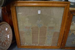 A religious tapestry picture.