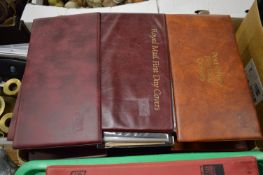 A large quantity of first day covers in albums.